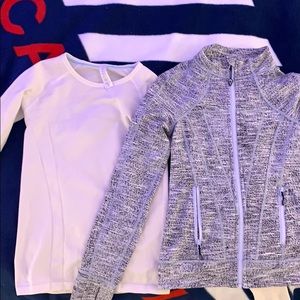 ivivva athletic jacket and shirt